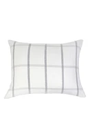 Pom Pom at Home Copenhagen Windowpane Check Cotton Accent Pillow in White/grey at Nordstrom, Size 28X36