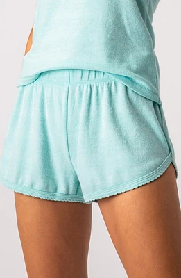 PJ Salvage Peachy Pajama Shorts in Seafoam at Nordstrom, Size Small