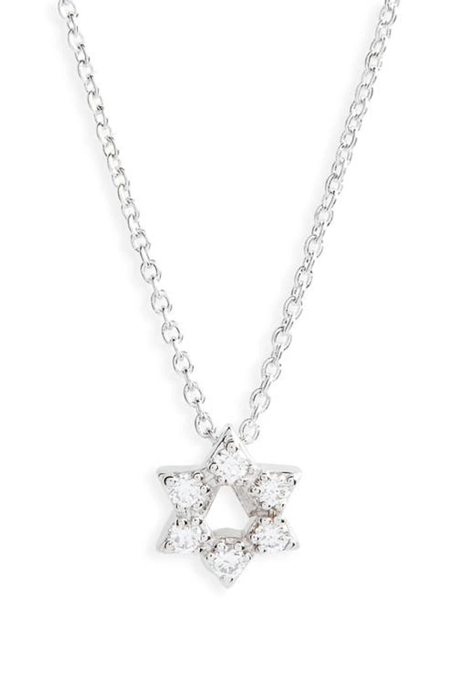 Roberto Coin Star of David Pendant in White at Nordstrom, Size 16 In