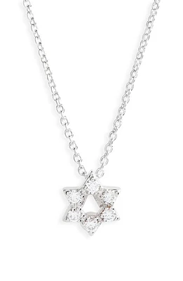 Roberto Coin Star of David Pendant in White at Nordstrom, Size 16 In