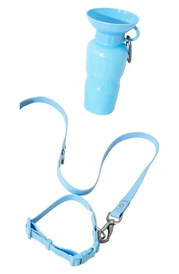 Springer Dog Leash & oz. Water Bottle Set in Sky Blue at Nordstrom