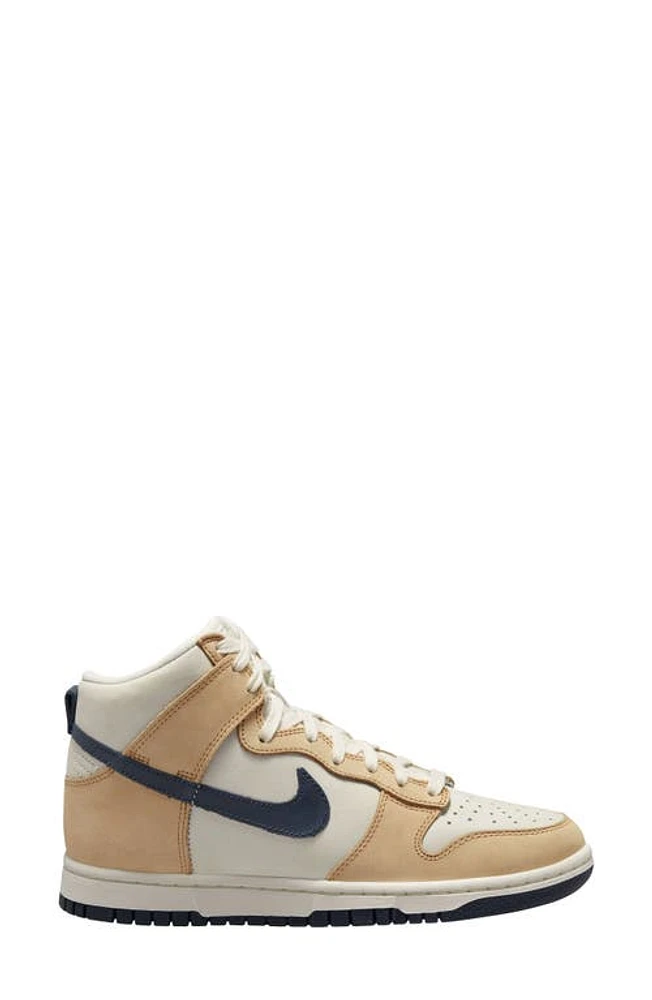 Nike Dunk High Premium Basketball Sneaker Sail/Obsidian/Sesame at Nordstrom,