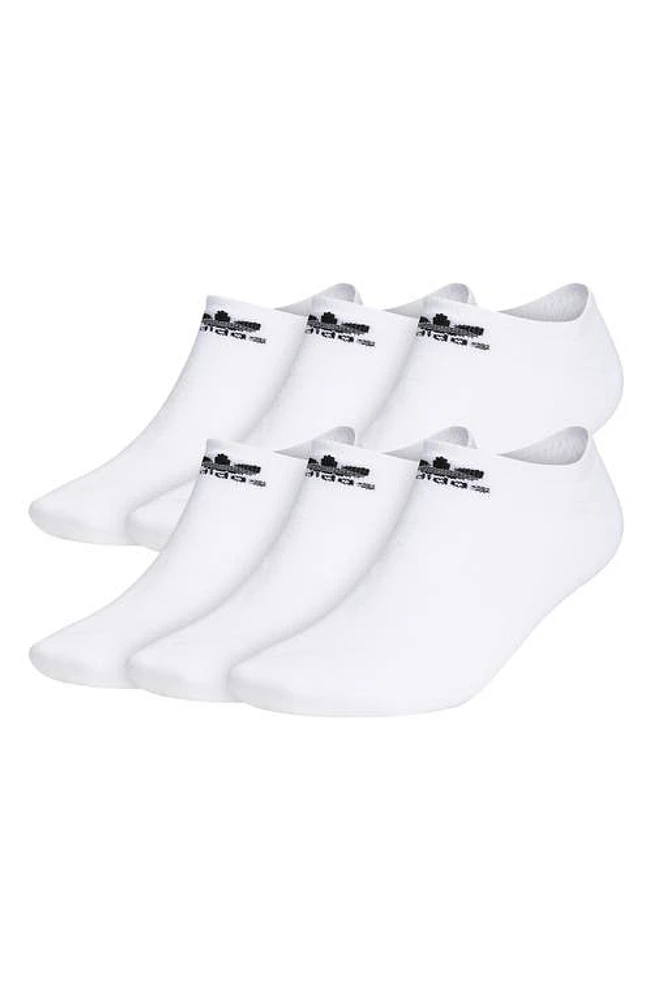 adidas Originals Trefoil 6-Pack No-Show Socks in at Nordstrom