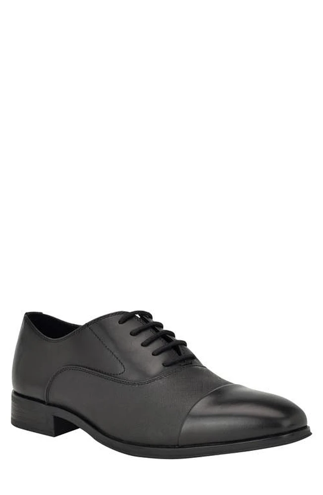 Calvin Klein Drew Cap Toe Oxford Blk01 at Nordstrom,