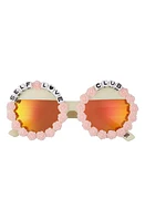 Rad + Refined Self Love Club Round Sunglasses in / Mirrored at Nordstrom