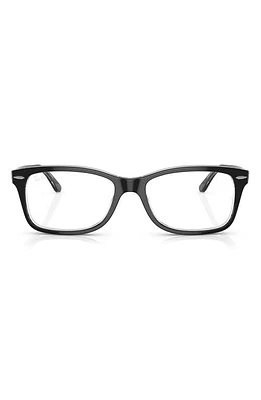 Ray-Ban 53mm Square Optical Glasses in Black at Nordstrom