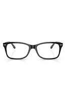 Ray-Ban 53mm Square Optical Glasses in Black at Nordstrom