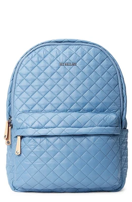 MZ Wallace Metro Quilted Nylon Backpack in Medium Blue at Nordstrom