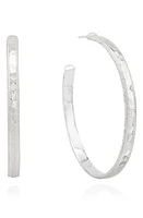 Anna Beck Large Hammered Hoop Earrings in Silver at Nordstrom