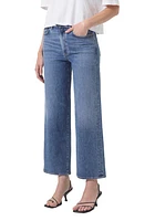 AGOLDE Harper High Waist Ankle Wide Leg Jeans Moor at Nordstrom,