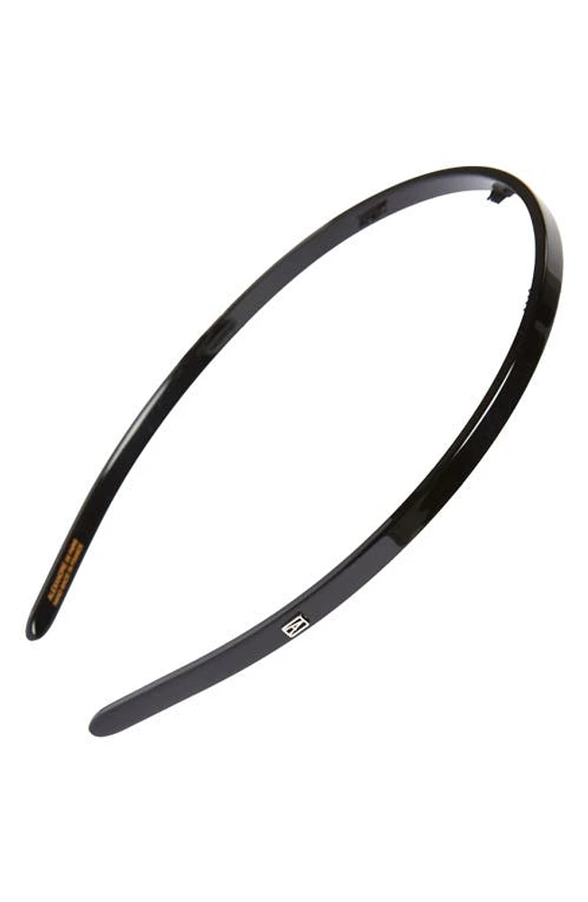 Alexandre de Paris Thin Headband in Black at Nordstrom