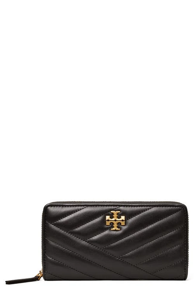 Tory Burch Kira Leather Continental Wallet in Black at Nordstrom