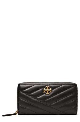 Tory Burch Kira Leather Continental Wallet in Black at Nordstrom