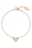 Nashelle Initial Heart Bracelet in Gold-D at Nordstrom