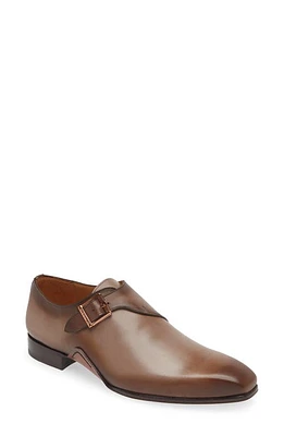 Mezlan Scarpe Single Monk Strap Shoe in Taupe at Nordstrom, Size 10