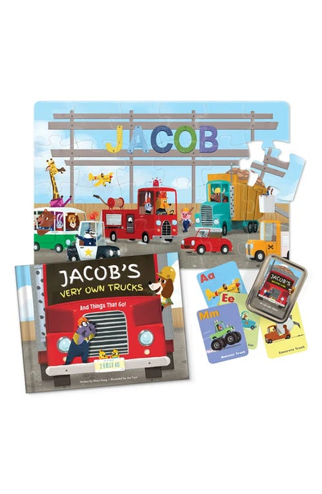 I See Me! 'Trucks' Personalized Book, Game and 24-Piece Puzzle Set in Multi Color at Nordstrom