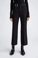 Jil Sander Belted Crop Pants in 001-Black at Nordstrom, Size 8 Us