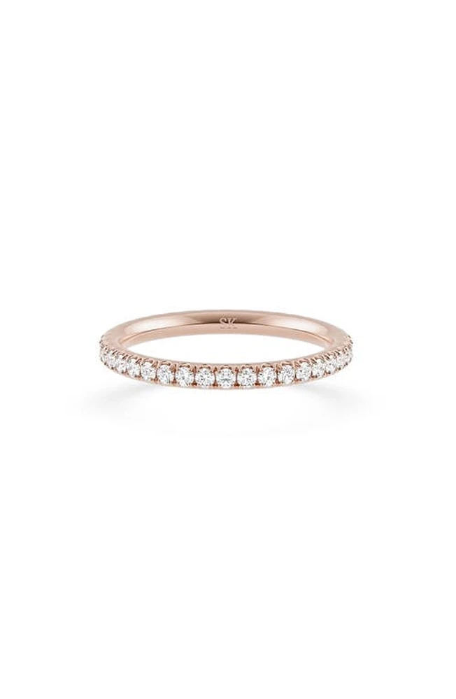 Spinelli Kilcollin 18K Rose Gold Pavé Diamond Band Ring at Nordstrom