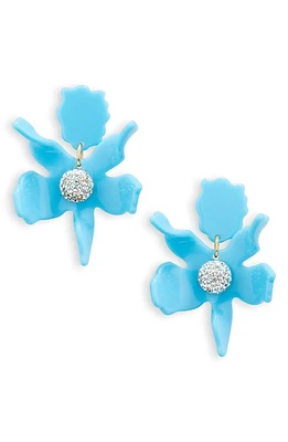 Lele Sadoughi Small Crystal Lily Earrings in Turquoise at Nordstrom