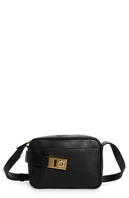 FERRAGAMO Archive Gancini Camera Crossbody Bag in Nero at Nordstrom