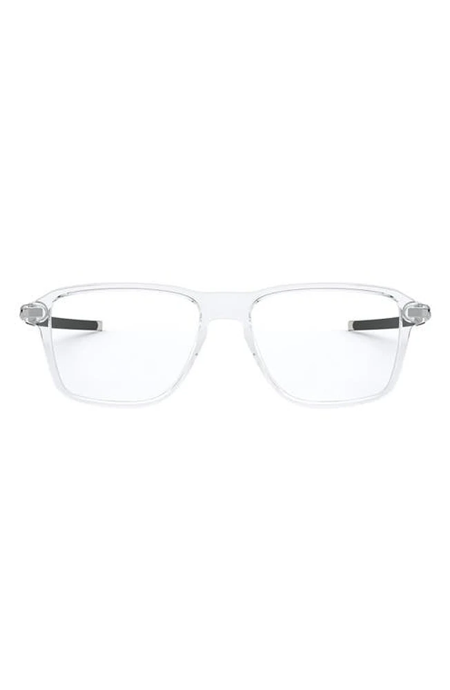 Oakley 54mm Square Optical Glasses in Clear at Nordstrom