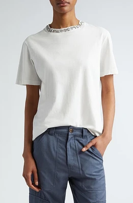 Golden Goose Distressed Cotton T-Shirt Vintage White at Nordstrom,