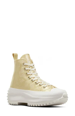 Converse Chuck Taylor All Star Run Hike High Top Platform Sneaker Lemon Drop/White/Egret at Nordstrom, Women's