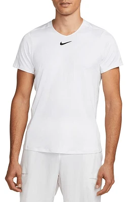 Nike Court Dri-FIT Advantage Tennis Shirt in White/Black at Nordstrom, Size Xx-Large