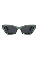 'DiorMidnight B1I 53mm Butterfly Sunglasses in Dark Green/Other /Smoke at Nordstrom