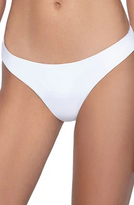 PQ SWIM Ruched Bikini Bottoms Water Lily at Nordstrom,