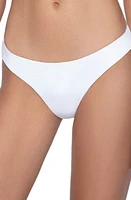 PQ SWIM Ruched Bikini Bottoms Water Lily at Nordstrom,