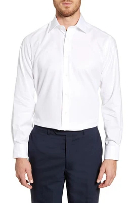 David Donahue Regular Fit Cotton Oxford Dress Shirt at Nordstrom