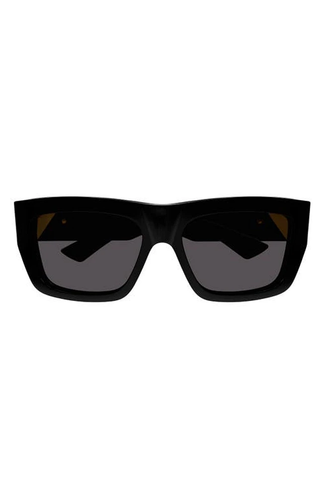 Bottega Veneta 57mm Square Sunglasses in Black at Nordstrom