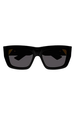 Bottega Veneta 57mm Square Sunglasses in Black at Nordstrom