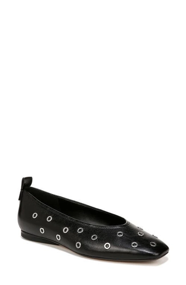 27 EDIT Naturalizer Carla Skimmer Flat Black Leather at