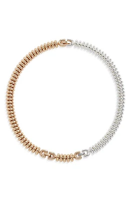 Jenny Bird Le Tome Sofia Disc Choker Necklace in Two Tone at Nordstrom