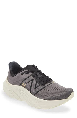 New Balance Fresh Foam X More v4 Sneaker Black/Castlerock at Nordstrom,