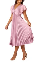 Petal & Pup Nova Flutter Sleeve Midi Dress at Nordstrom,