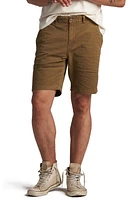 Rowan Walsh Stretch Cotton Twill Shorts Umber at Nordstrom,