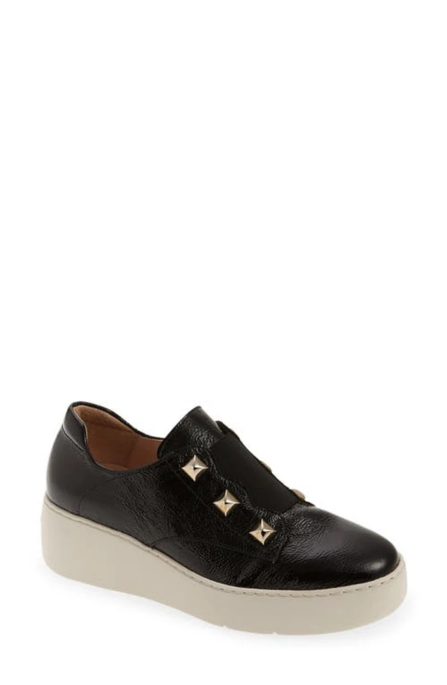 Wonders A-8334 Wedge Sneaker in Black at Nordstrom, Size 9Us