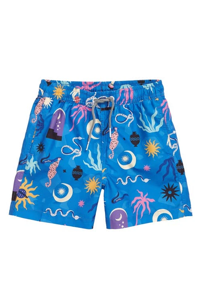 Boardies Kids' Birsak Swim Trunks Blue at Nordstrom,