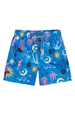 Boardies Kids' Birsak Swim Trunks Blue at Nordstrom,