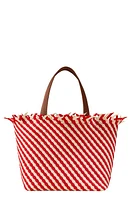 NAGHEDI Medium Havana Stripe Woven Tote in Amalfi at Nordstrom