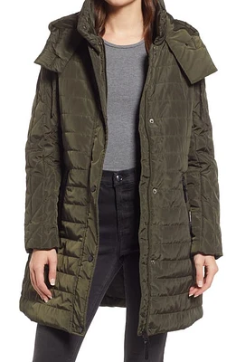 French Connection Quilted Barn Jacket in Deep Forest at Nordstrom, Size X-Small