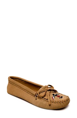 Minnetonka x Lucie Skjefte Thunderbird 'Animikii' Softsole Slipper Tan at Nordstrom,