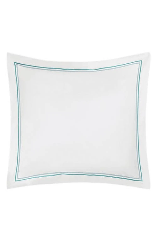 Matouk Essex Cotton Percale Euro Sham in Lagoon at Nordstrom