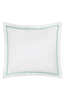 Matouk Essex Cotton Percale Euro Sham in Lagoon at Nordstrom