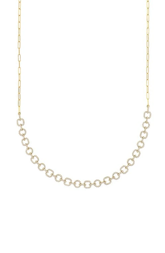 Bony Levy Varda Luxe Diamond Link Necklace in Gold/Diamond at Nordstrom, Size 18