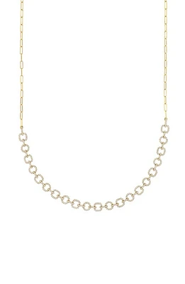 Bony Levy Varda Luxe Diamond Link Necklace in Gold/Diamond at Nordstrom, Size 18