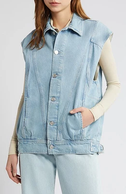 FRAME Angular Denim Trucker Vest Hercules at Nordstrom,